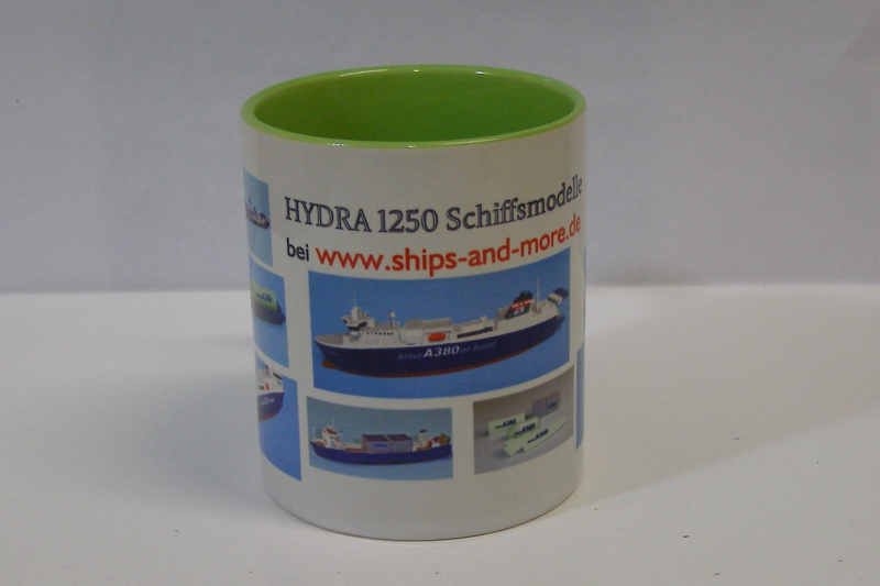 Tasse I "Airbus Schiffe"  (1 St.) - grün -